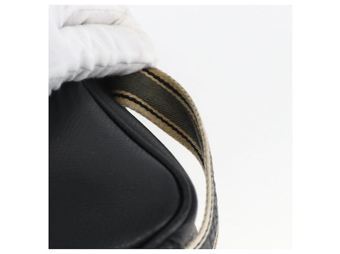 Borsa a mano in pelle nera e argento Salvatore Ferragamo Auth ka2510 Nero - vista 9