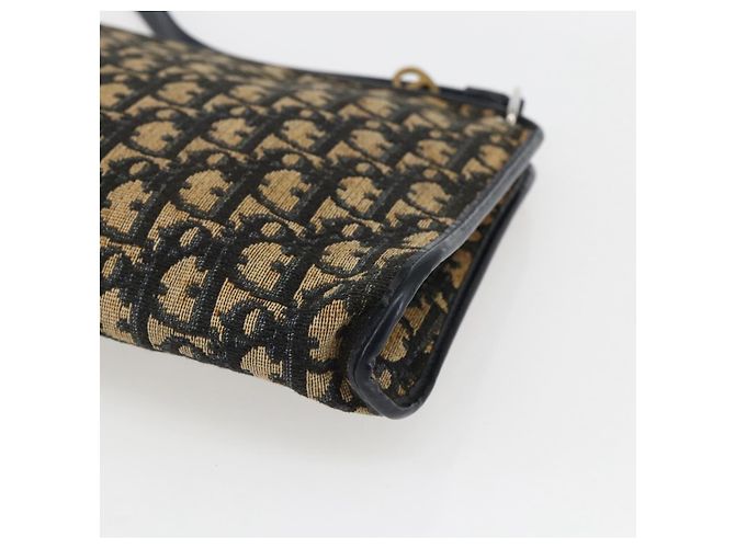 Mini borsa a rullo in tela obliqua Trotter Christian Dior blu Auth fm5123 D'oro Blu navy - vista 15