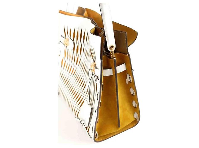 Tory Burch Lee Radziwill Petite Handtasche aus Kamel-Leder - Ansicht 3