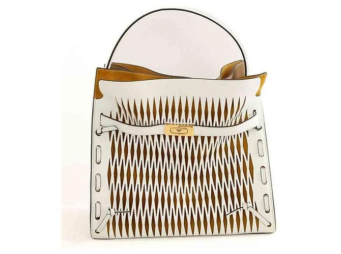 Tory Burch Lee Radziwill Petite Handtasche aus Kamel-Leder - Ansicht 4