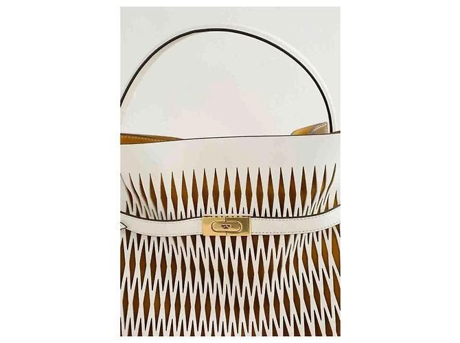 Tory Burch Lee Radziwill Petite Handtasche aus Kamel-Leder - Ansicht 5