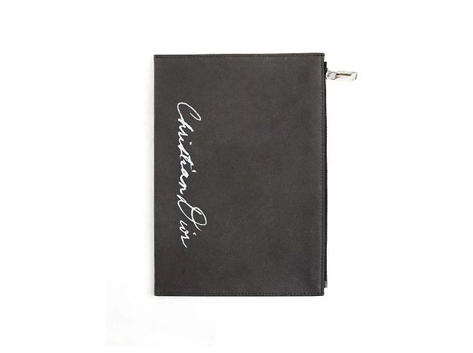Dior Grey leather clutch - view 3