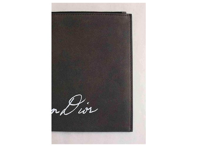 Dior Grey leather clutch - view 4