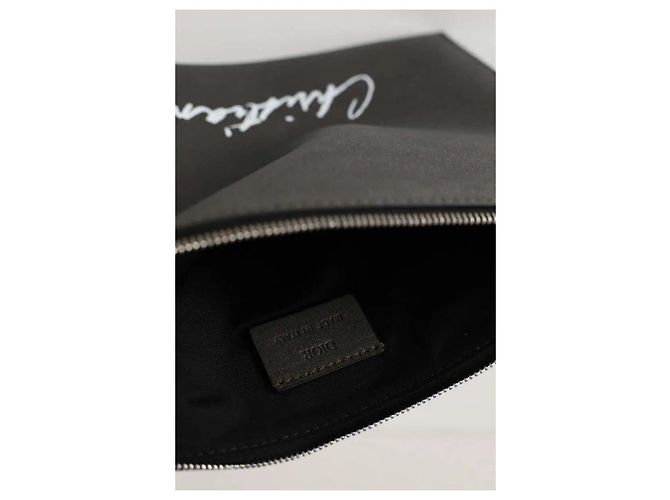 Dior Grey leather clutch - view 5