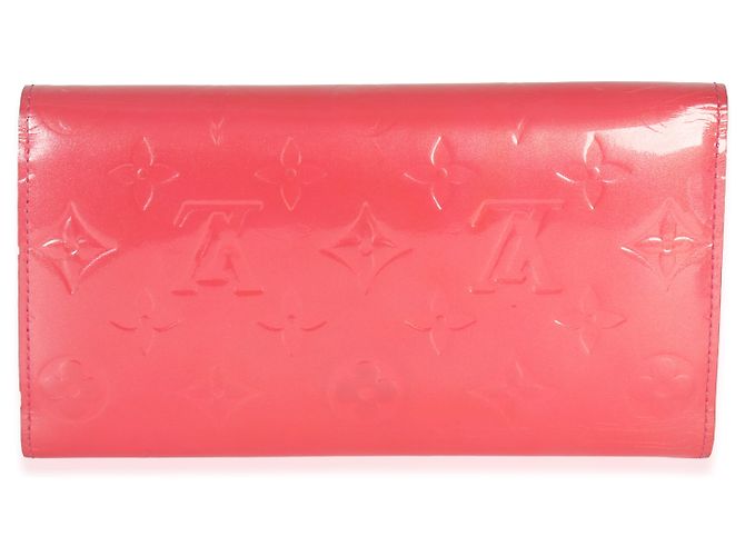 Portafoglio Sarah Monogram Vernis Rose Pop di Louis Vuitton Rosa - vista 2