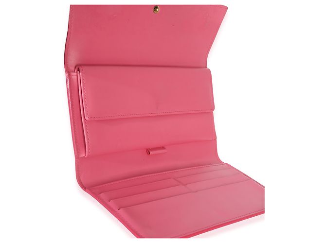 Portafoglio Sarah Monogram Vernis Rose Pop di Louis Vuitton Rosa - vista 5
