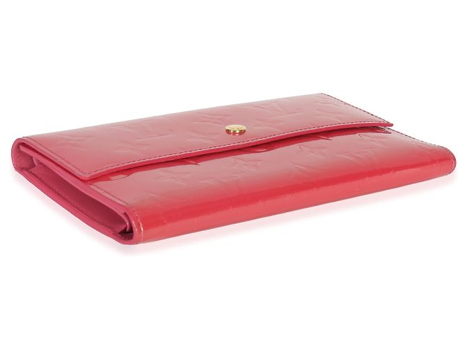 Portafoglio Sarah Monogram Vernis Rose Pop di Louis Vuitton Rosa - vista 7