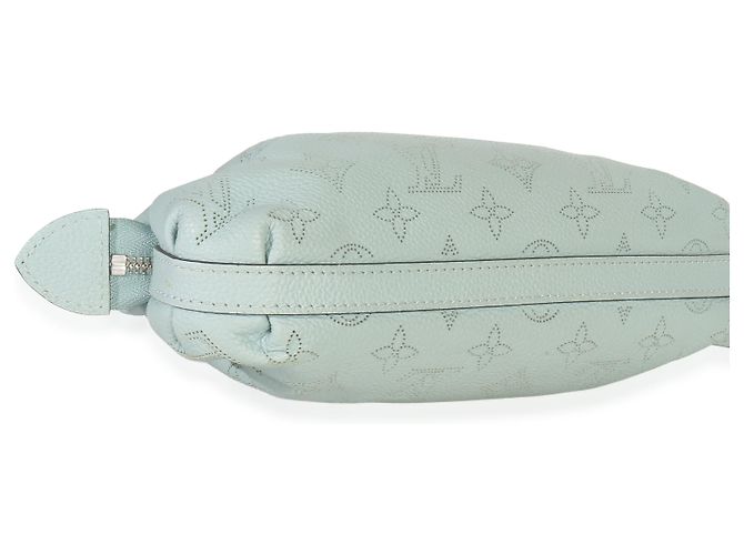 Pochette Mini Scala Monogram Mahina Verde Lagon Louis Vuitton Blu - vista 7