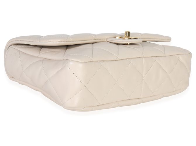 Timeless Chanel Beiger, gestepptes Lammleder, große Funky Town Umhängetasche - Ansicht 7
