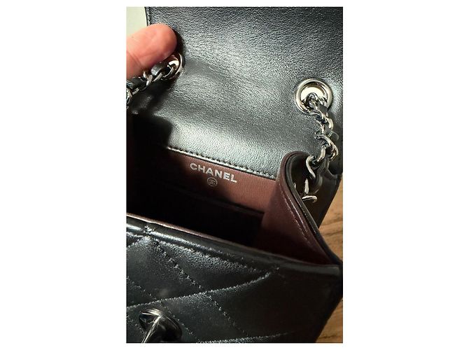 Mini Tasche Timeless Chanel Schwarz - Ansicht 7