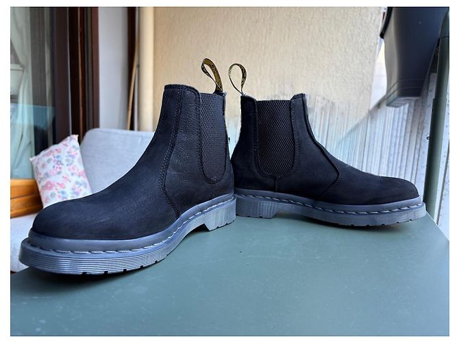 Dr. Martens Black Nubuck Chelsea Boots - view 12