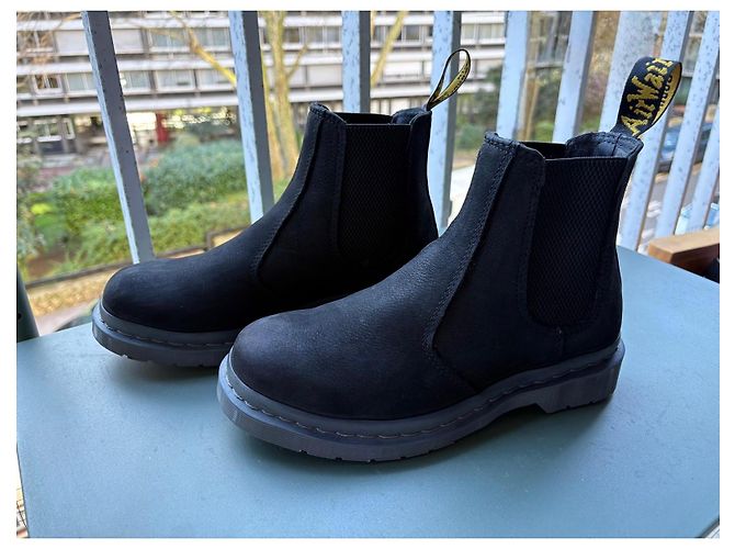Dr. Martens Black Nubuck Chelsea Boots - view 17