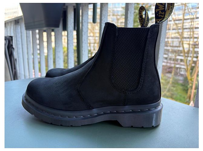 Dr. Martens Black Nubuck Chelsea Boots - view 4