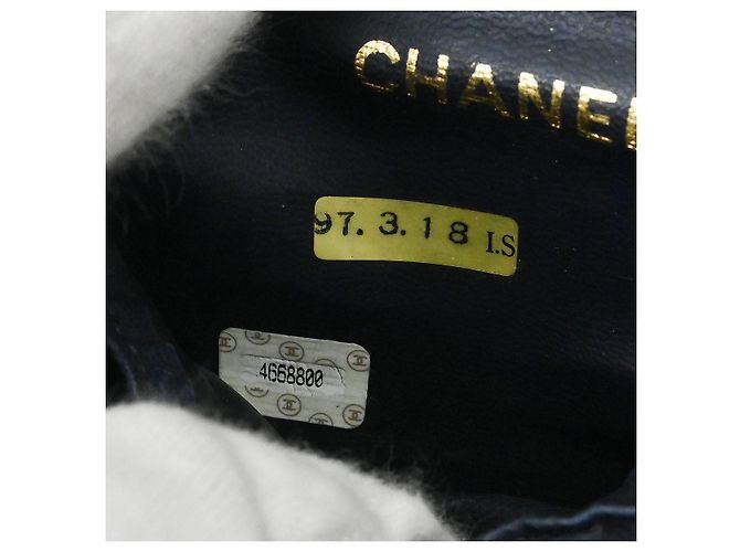 Timeless Beauty case vintage senza tempo Chanel in denim piccolo Blu - vista 5