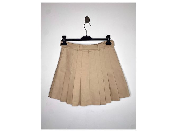 Beige plissierte Rock Maje - Ansicht 6