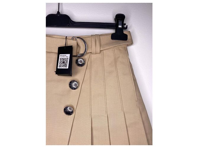 Beige plissierte Rock Maje - Ansicht 7