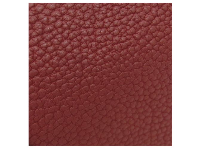Borsa tote Hermès Garden Party PM in Negonda Bordò - vista 9