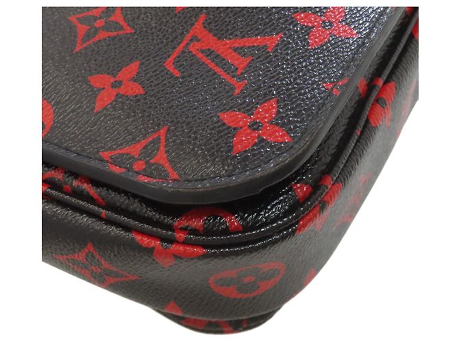 Borsa Louis Vuitton Pochette Metis MM Enfla Rouge - vista 25