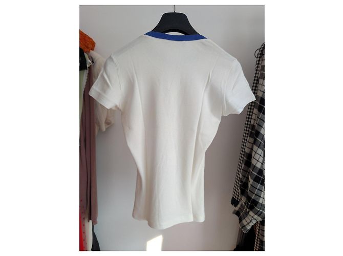 Camiseta Dior Cartoon Girl de algodón blanco y azul - vista 4