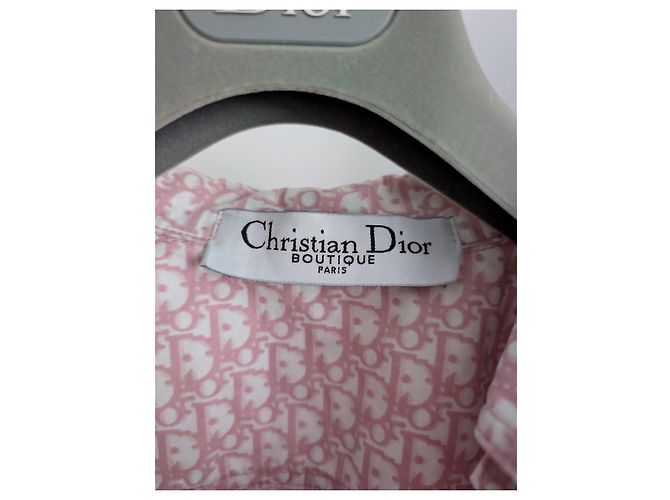 Christian Dior Monogram Rosa Jeansjacke Pink Weiß - Ansicht 4