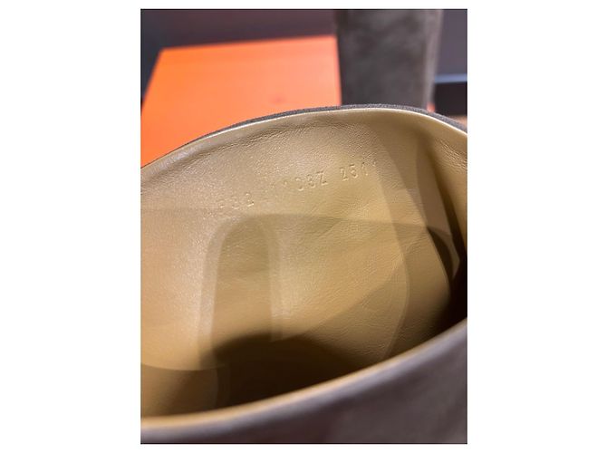 Botas Jumping de ante beige Hermès - vista 5