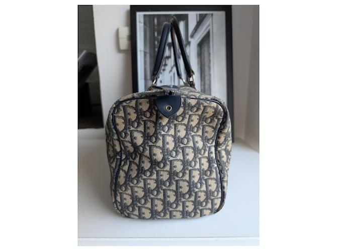 Borsa da Bowling Dior Monogram Marrone Blu scuro - vista 6