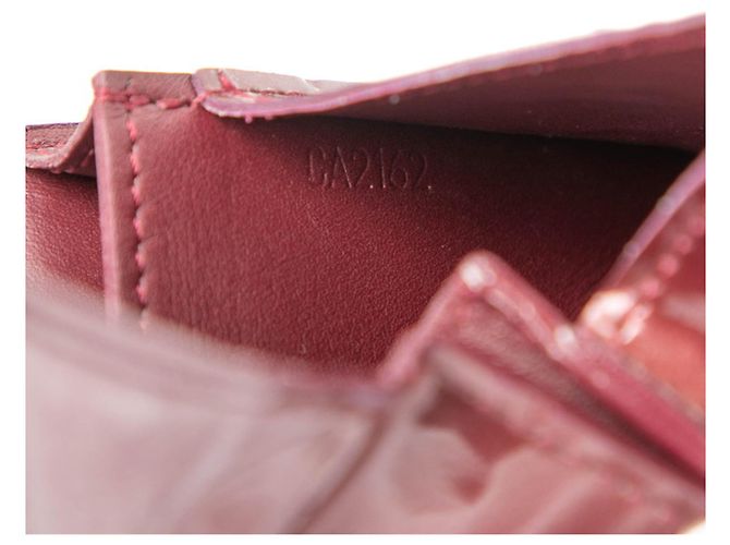 Louis Vuitton Monogram Vernis Envelope Card Case Red Purple - view 6