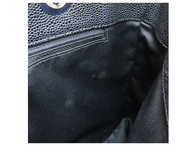 Chanel Matelassé Tote Bag mit silberner Hardware Schwarz - Ansicht 10