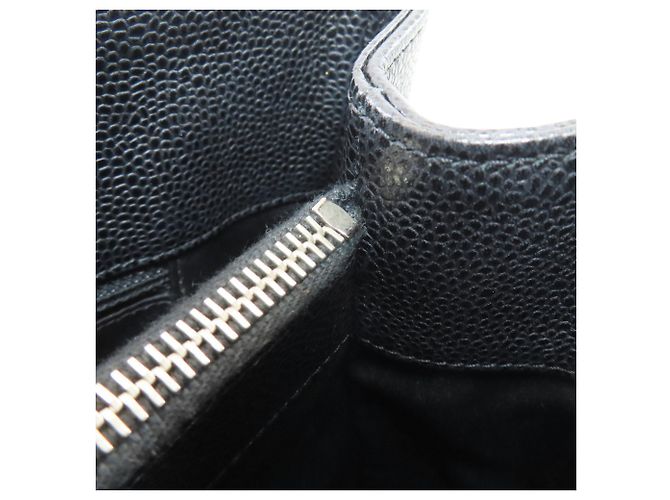 Chanel Matelassé Tote Bag mit silberner Hardware Schwarz - Ansicht 11
