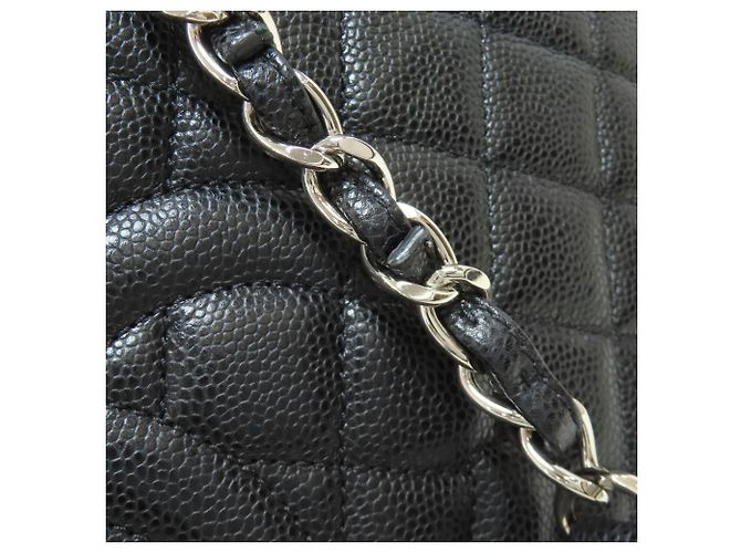 Chanel Matelassé Tote Bag mit silberner Hardware Schwarz - Ansicht 18