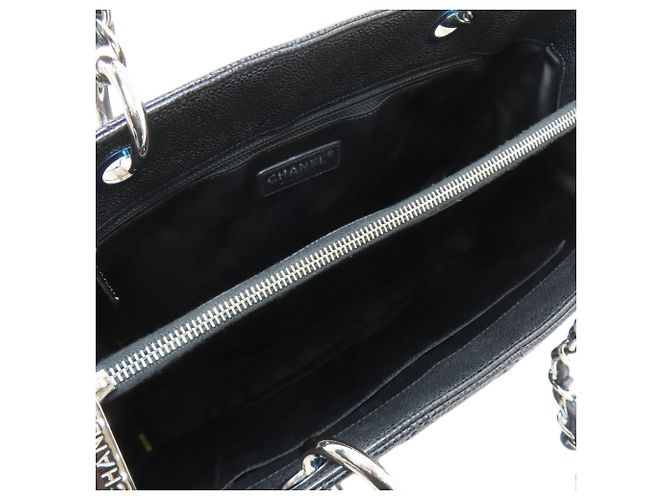 Chanel Matelassé Tote Bag mit silberner Hardware Schwarz - Ansicht 5