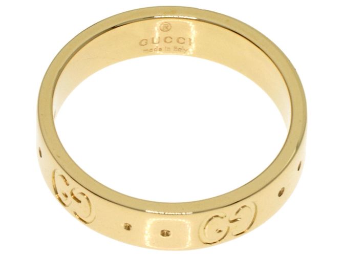 Anello Gucci Icon #7 in oro giallo 18K - vista 4