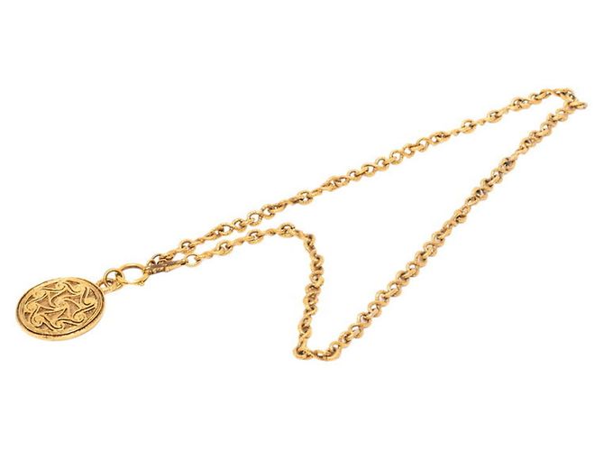 Collana Vintage Chanel Coco Mark D'oro - vista 3
