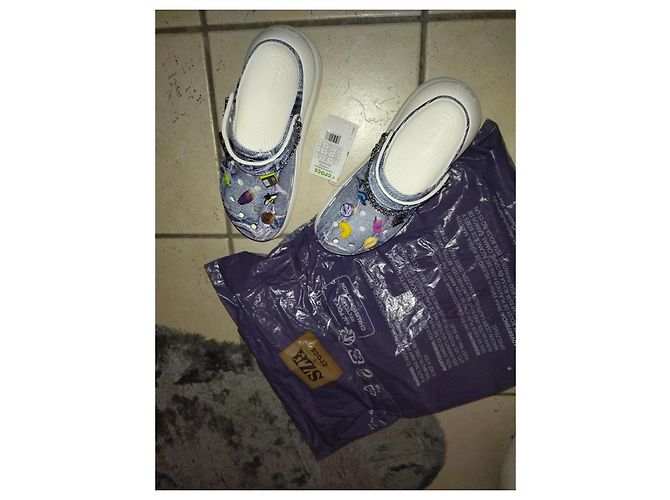 Autre Marque Croks & SZA crush clog Azul - vista 2