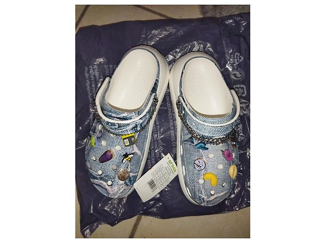 Autre Marque Croks & SZA crush clog Azul - vista 3