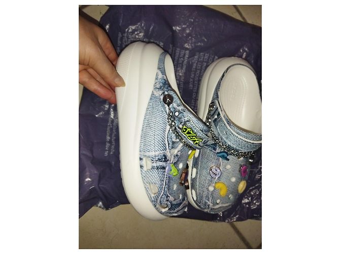 Autre Marque Croks & SZA crush clog Azul - vista 4