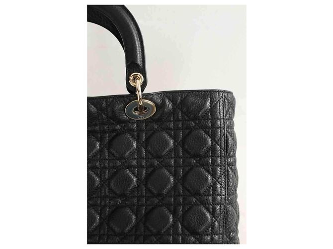 Borsa Lady Dior in pelle nera Nero - vista 5
