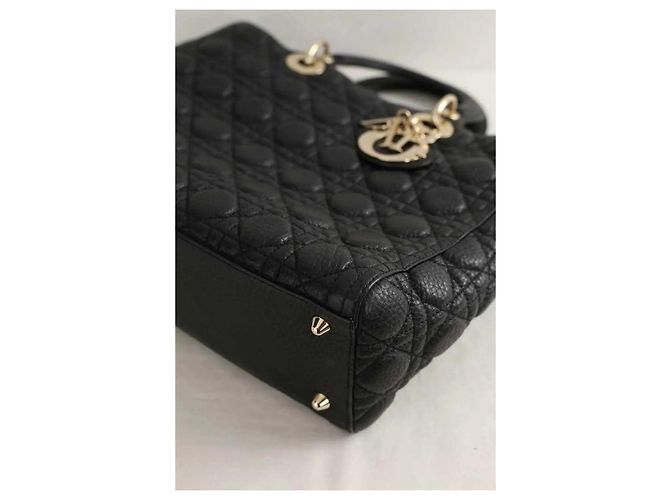 Borsa Lady Dior in pelle nera Nero - vista 6
