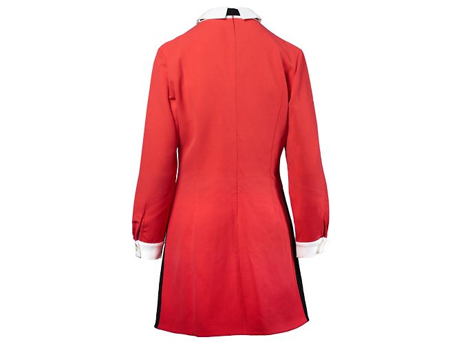 Autre Marque Rotes Mini-Kleid von Vivetta mit Dekorativen Details - Ansicht 4