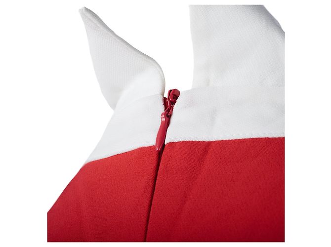 Autre Marque Rotes Mini-Kleid von Vivetta mit Dekorativen Details - Ansicht 7