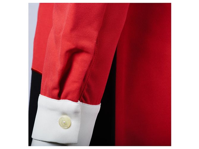 Autre Marque Rotes Mini-Kleid von Vivetta mit Dekorativen Details - Ansicht 8