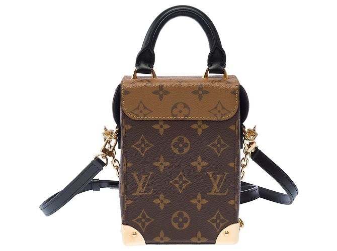 Borsa LOUIS VUITTON Camera Box in Tela Marrone - 103336 - vista 3