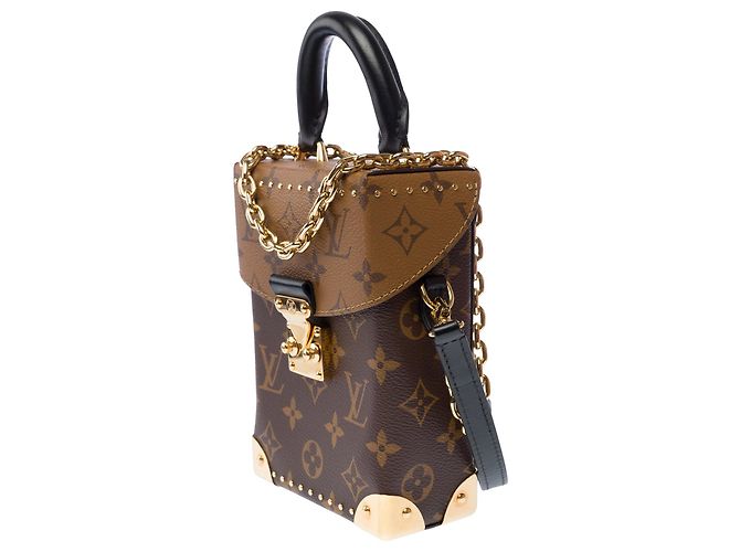 Borsa LOUIS VUITTON Camera Box in Tela Marrone - 103336 - vista 4