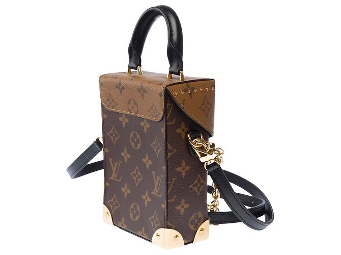 Borsa LOUIS VUITTON Camera Box in Tela Marrone - 103336 - vista 5
