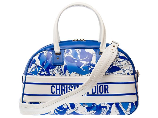 Borsa DIOR in Pelle Blu - 103337 - vista 3