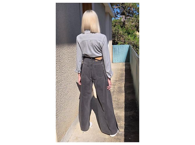 Maison Martin Margiela Jeans asimétricos Maison Margiela Gris - vista 11