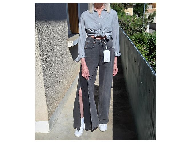 Maison Martin Margiela Jeans asimétricos Maison Margiela Gris - vista 21