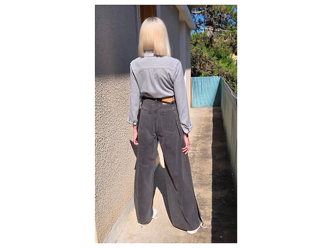 Maison Martin Margiela Jeans asimétricos Maison Margiela Gris - vista 24