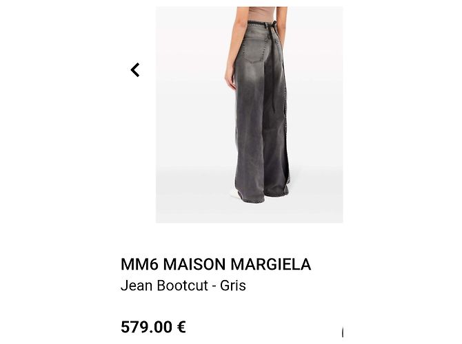 Maison Martin Margiela Jeans asimétricos Maison Margiela Gris - vista 7