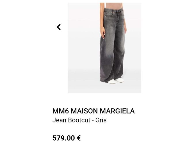 Maison Martin Margiela Jeans asimétricos Maison Margiela Gris - vista 8